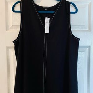 Timeless Black Sleeveless Top! Looks great dressed up or down!